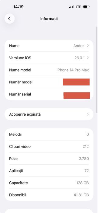 Iphone 14 Pro Max Space Black 128 GB