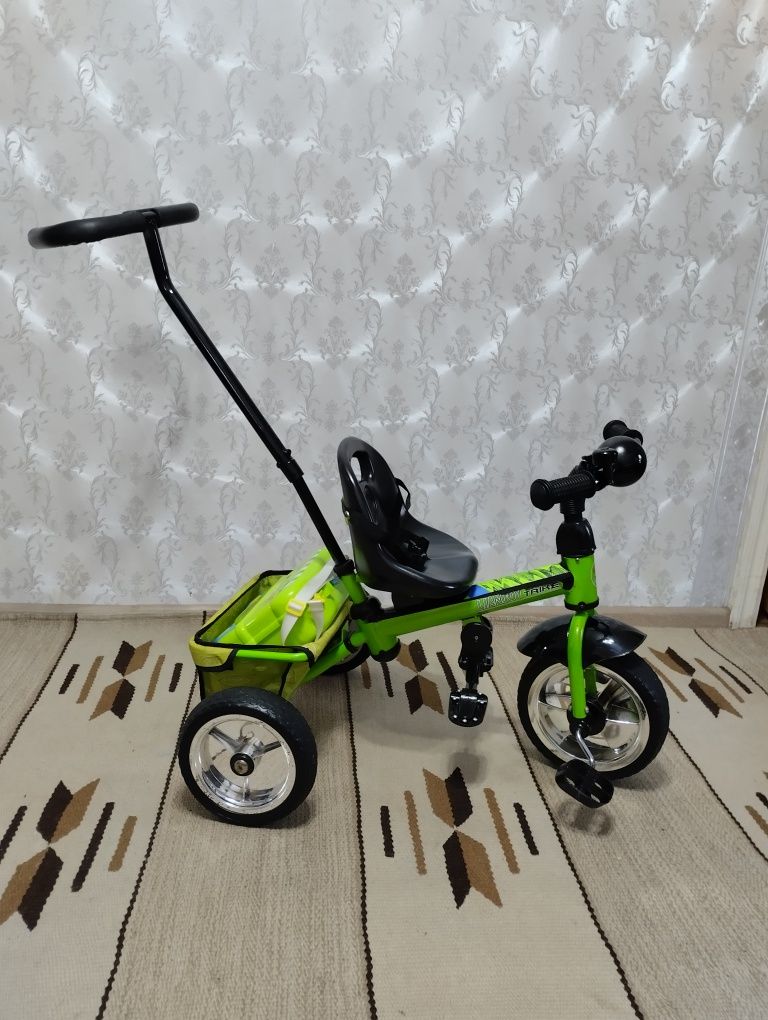 Детский Трехколесный велосипед с родительской ручкой