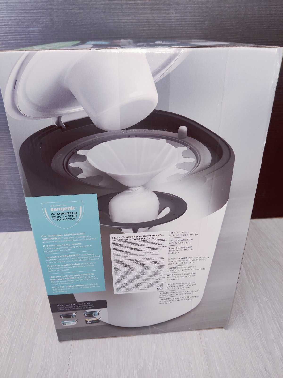 Tommee Tippee Хигиенен кош за памперси Twist&Click + 1 бр касета