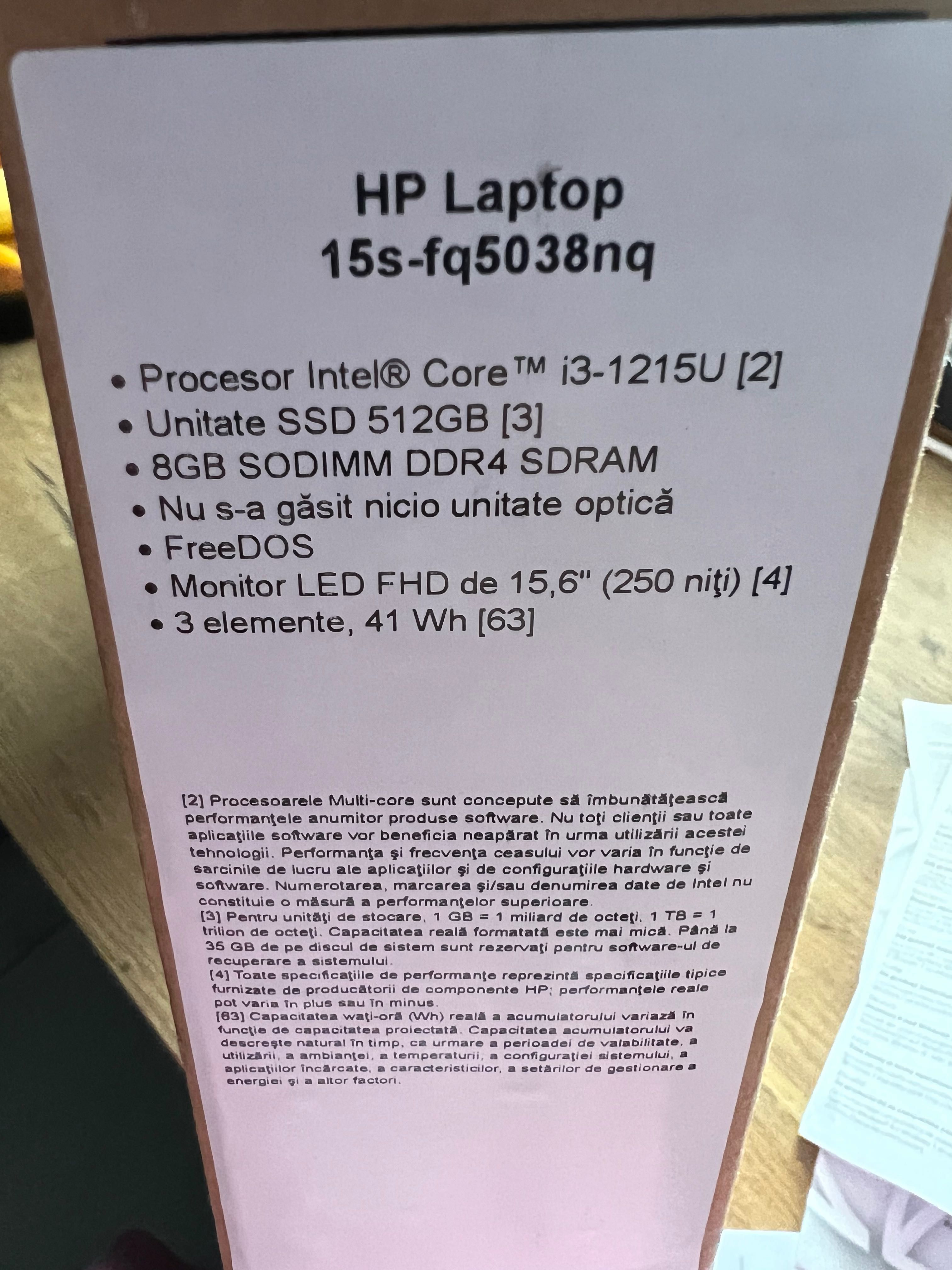 Laptop HP nou in garantie