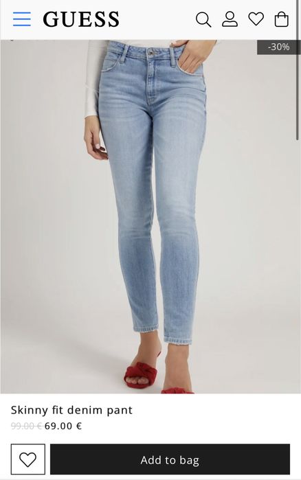 Guess Blugi Skinny fit denim