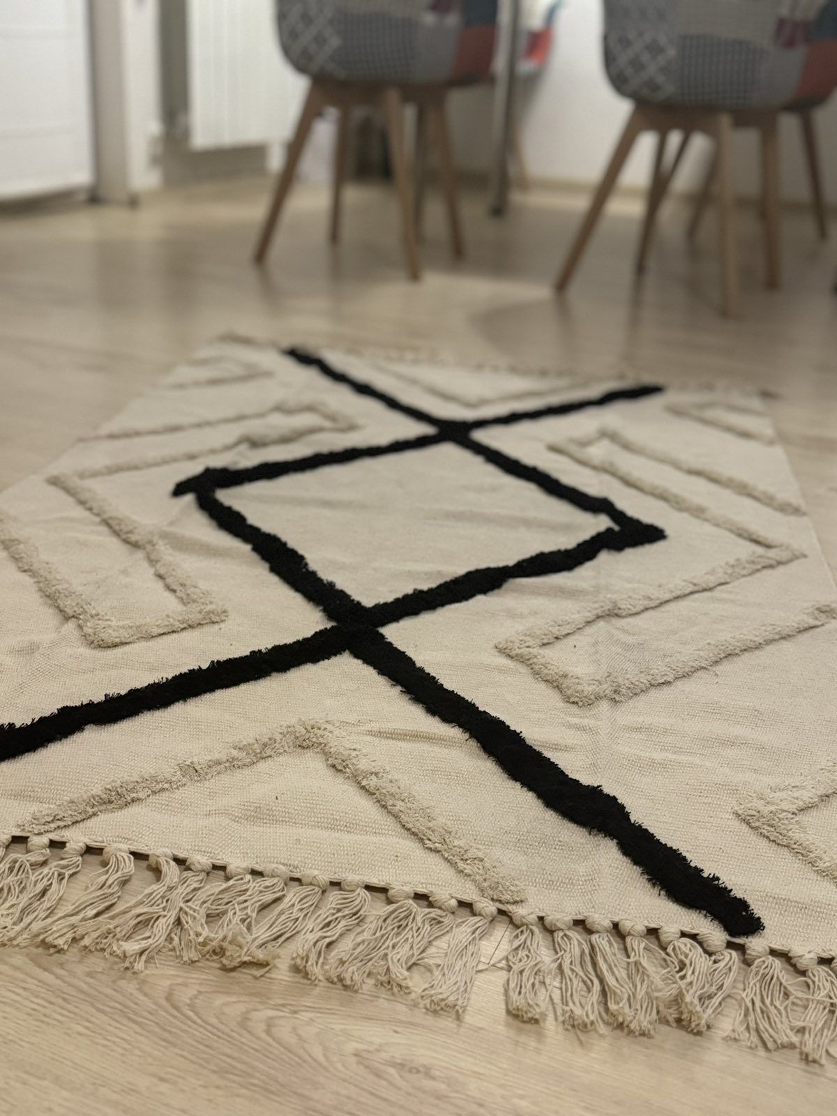 Памучен индийски килим нов 150/100