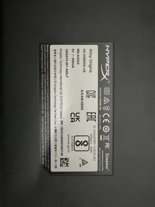 HyperX Alloy Origins