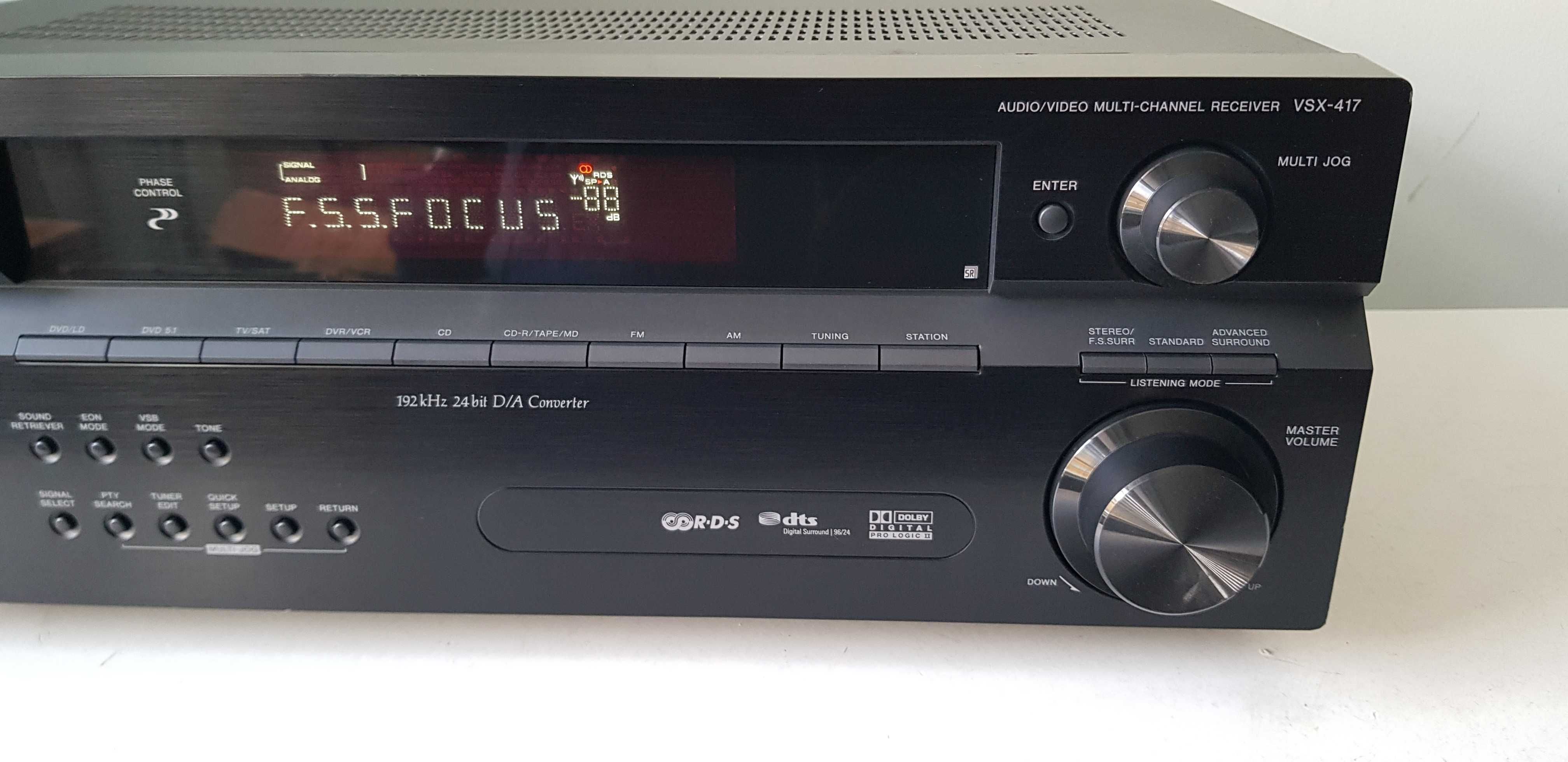 Pioneer VSX 417 amplif 5.1 receiver filme sufragerie casa arta