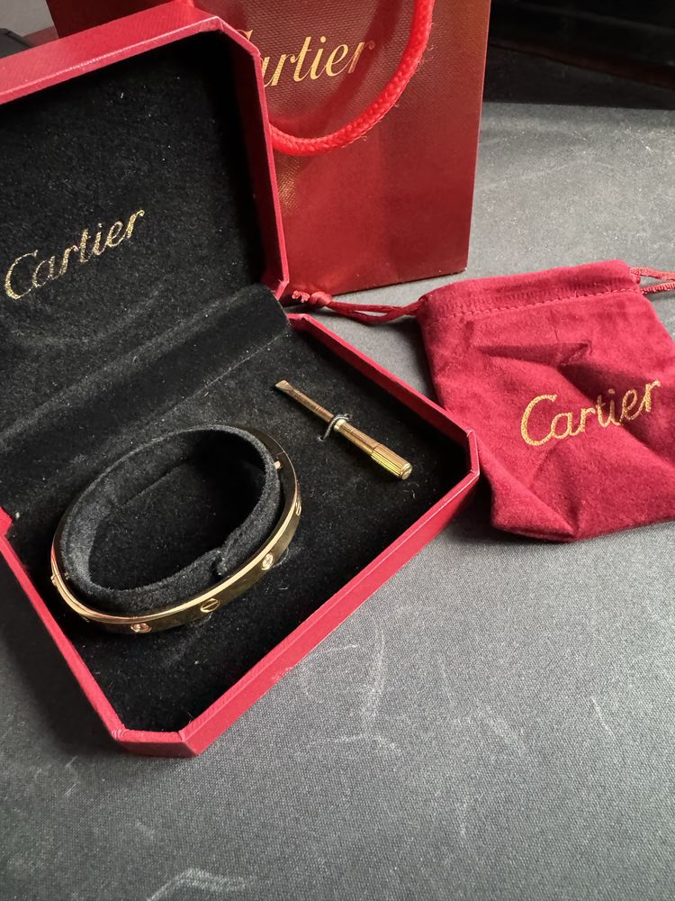 Bratara Cartier Love Gold | Toate accesoriile incluse