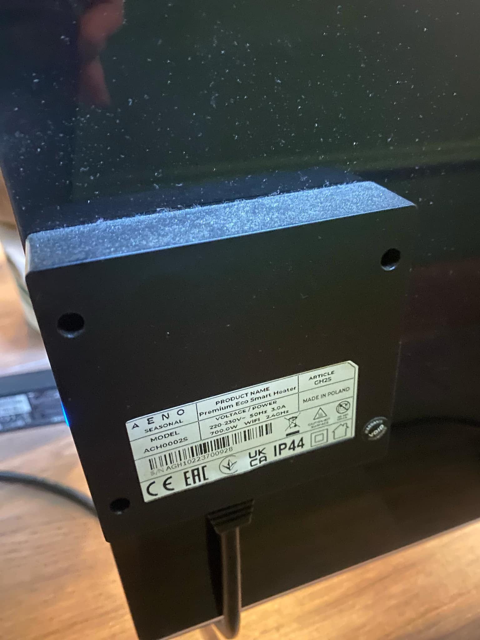 Електрически конвектор AENO AGH0002S, 700W,30 м2,Мобилно приложение