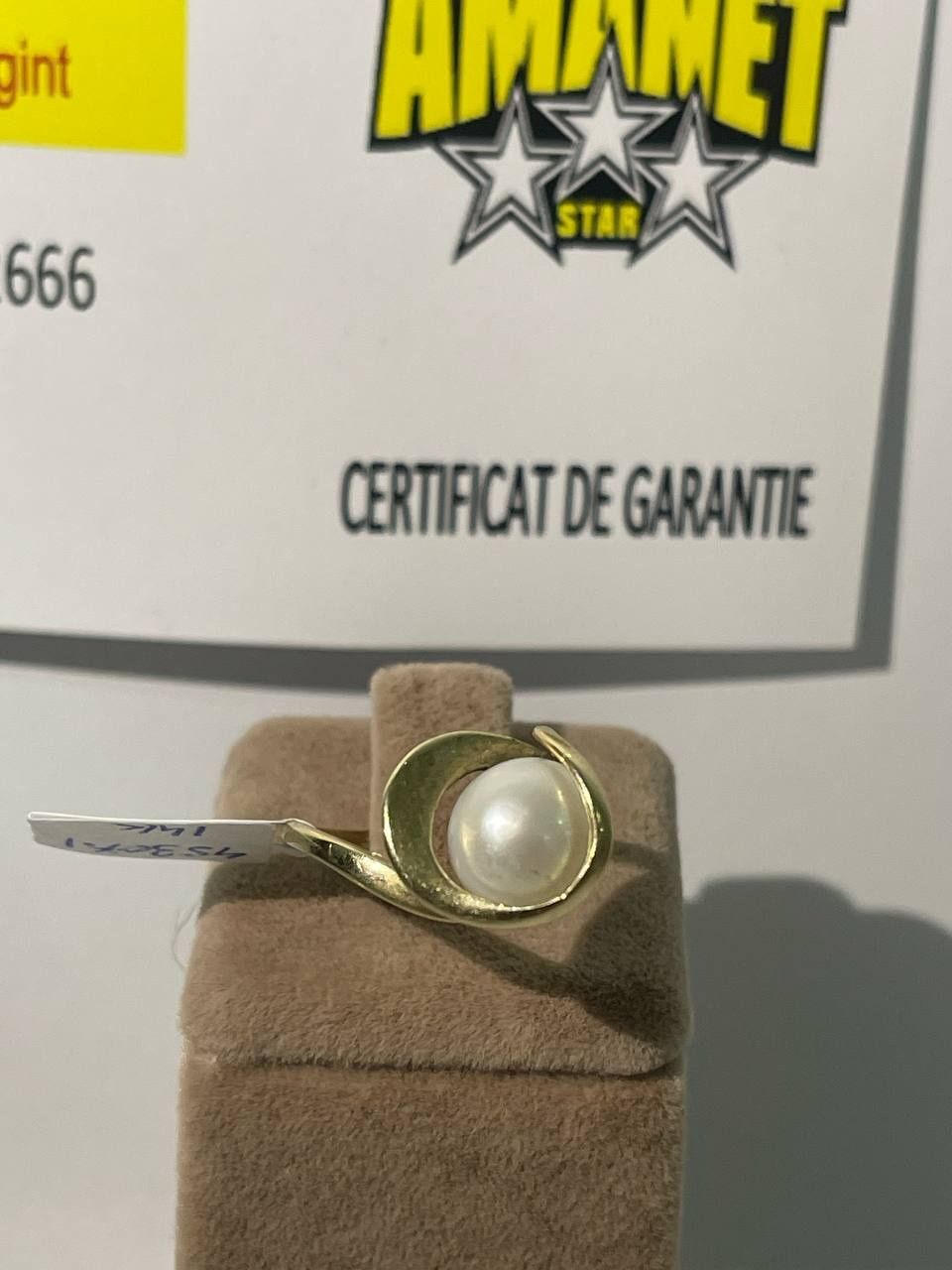 Inel cu perla aur 14k (ctg)