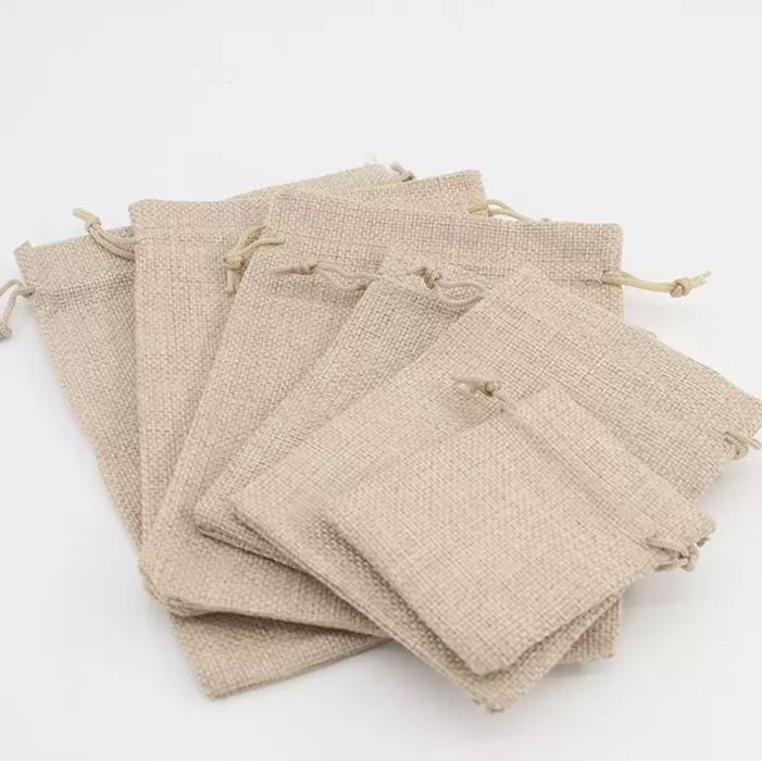 Подарочные мешочки разных размеров и цветов Льняные Упаковочные