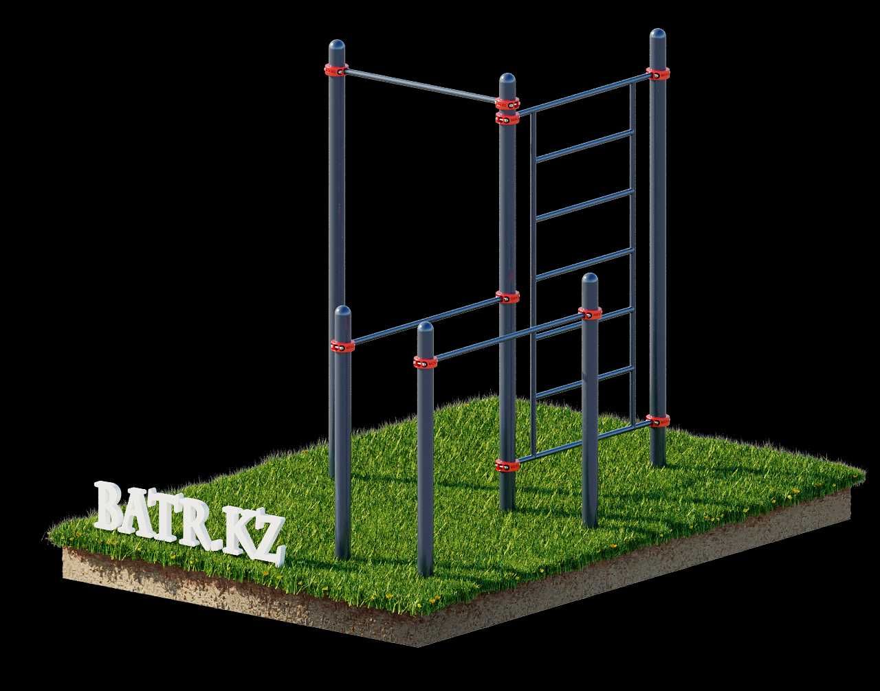 Воркаут BS-8 от завода BATR.KZ! Турник, Шведская стенка, Тренажеры!