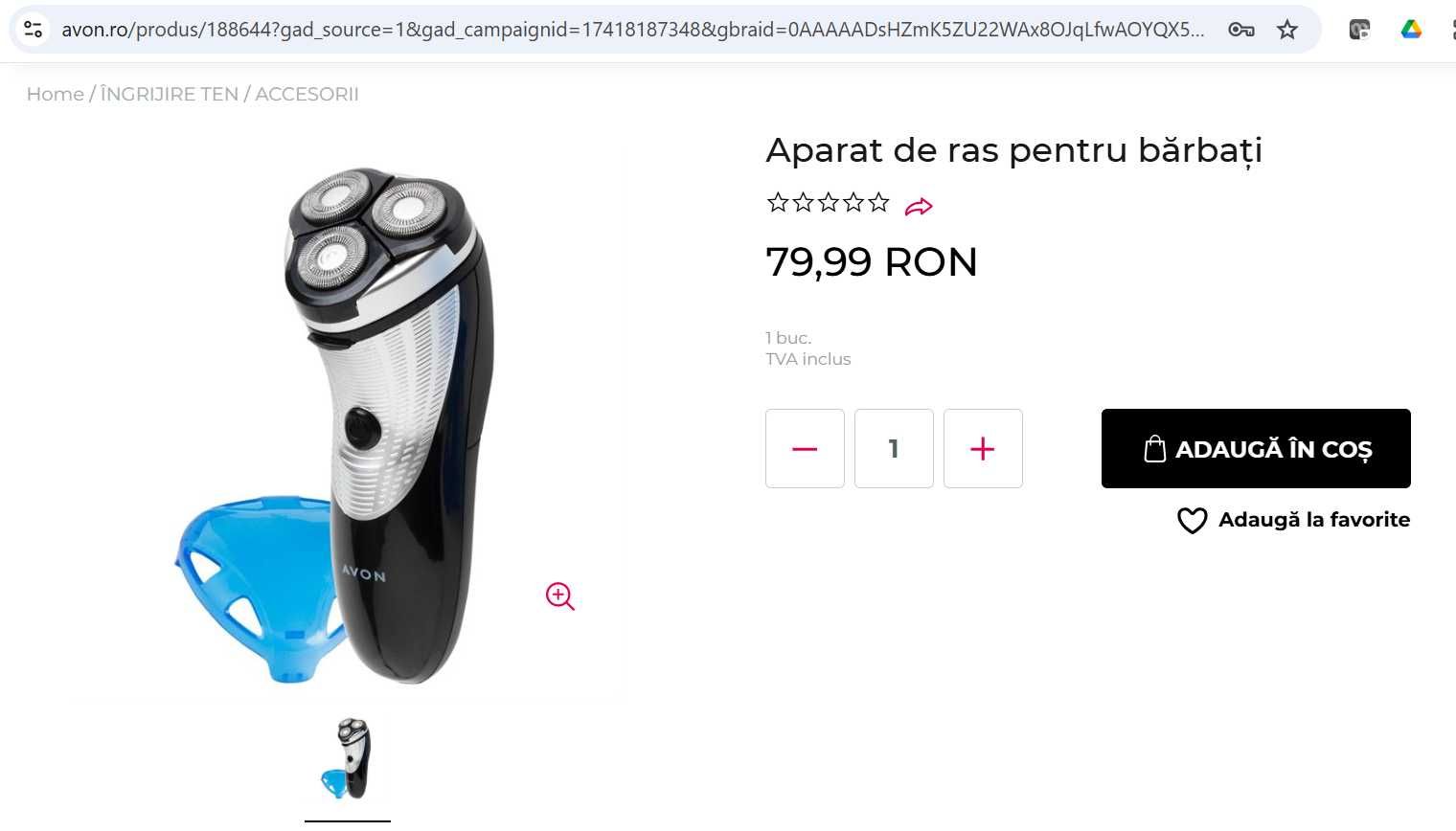 Aparat de ras modern Avon