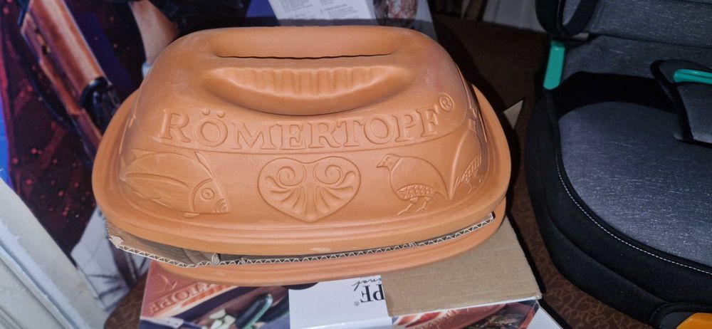 Oala de lut Romertopf Modern 35x17x22 cm