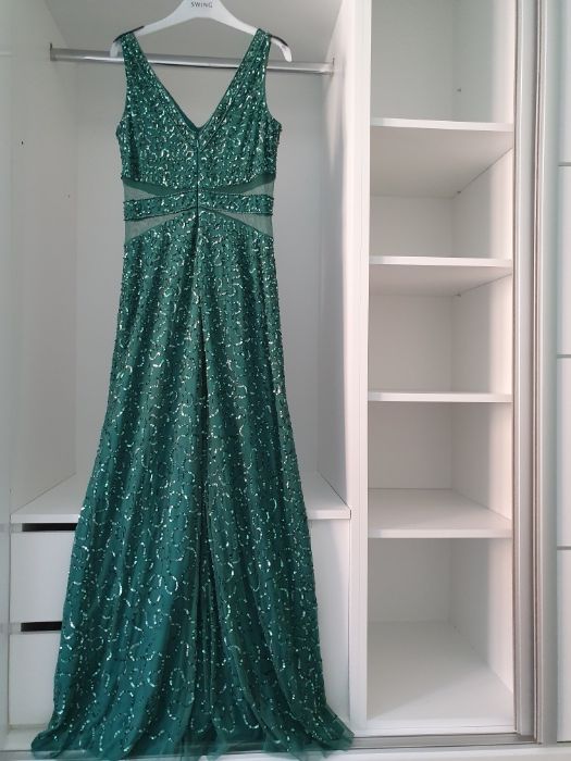 Rochie verde smarald de seara