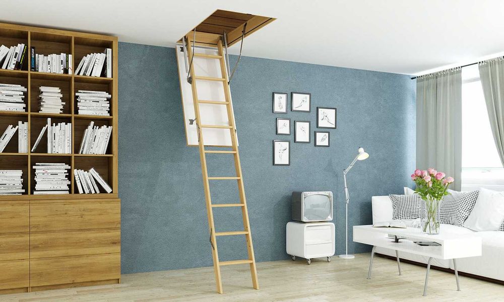 Чердачная лестница 70х120х3000