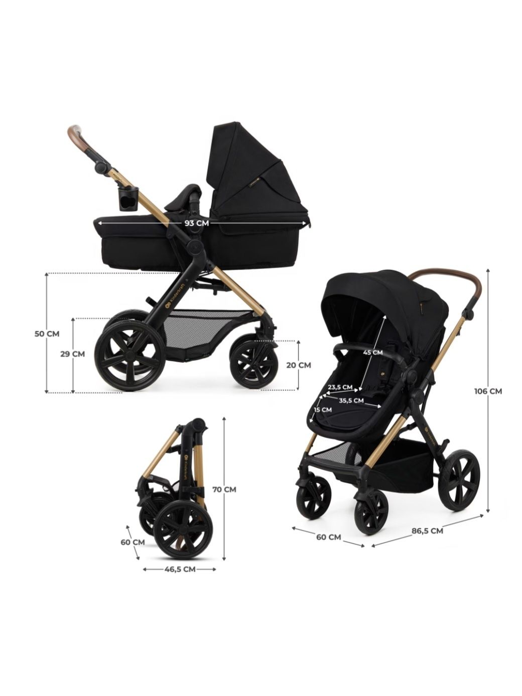 Комбинирана количка Kinderkraft MOOV 2 3в1
