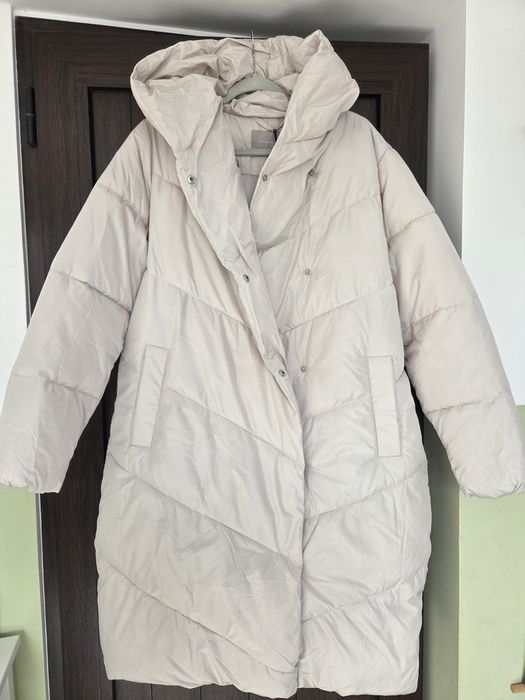 Зимно дълго яке тип шуба