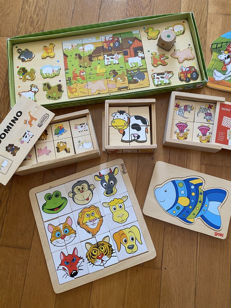 Дървени образователни играчки