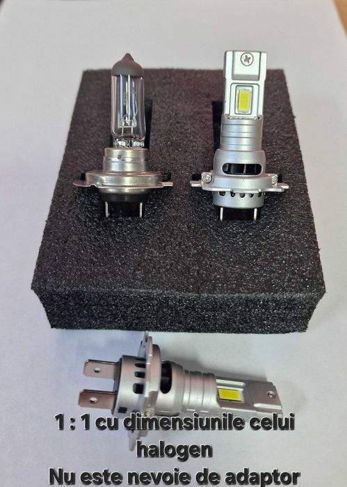 Set 2 Becuri H7 Led Auto 6500k 60W CANBUS 20000LM