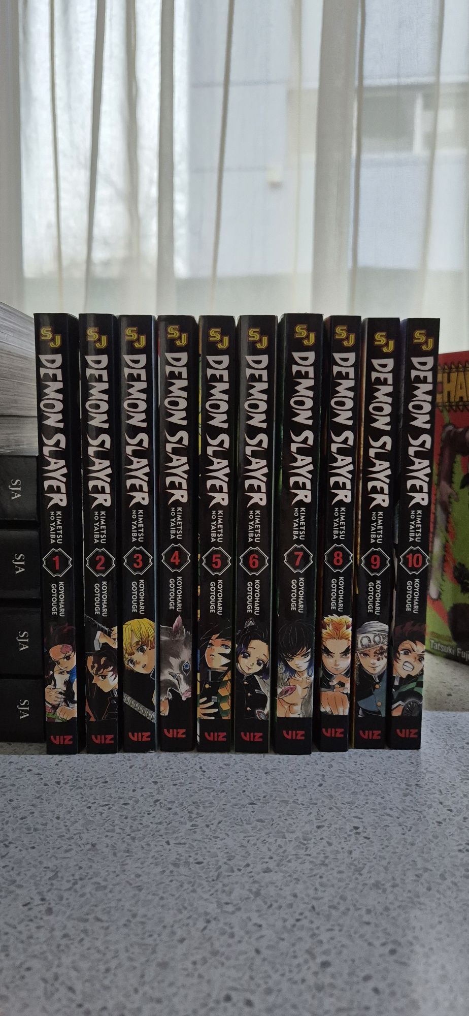 Colectie manga: demon slayer, chainsaw man, death note, vagabond