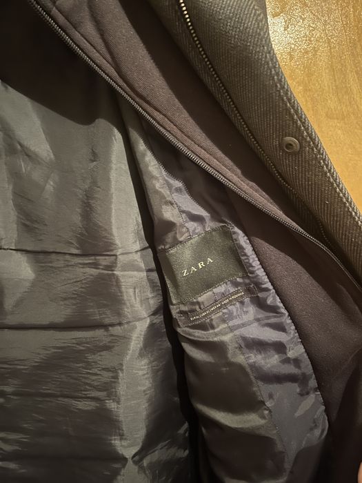 Пальто утепленное мужское zara XL 52 54