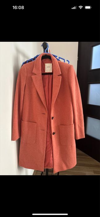 Palton Esprit din amestec din lana -XS - portocaliu stins