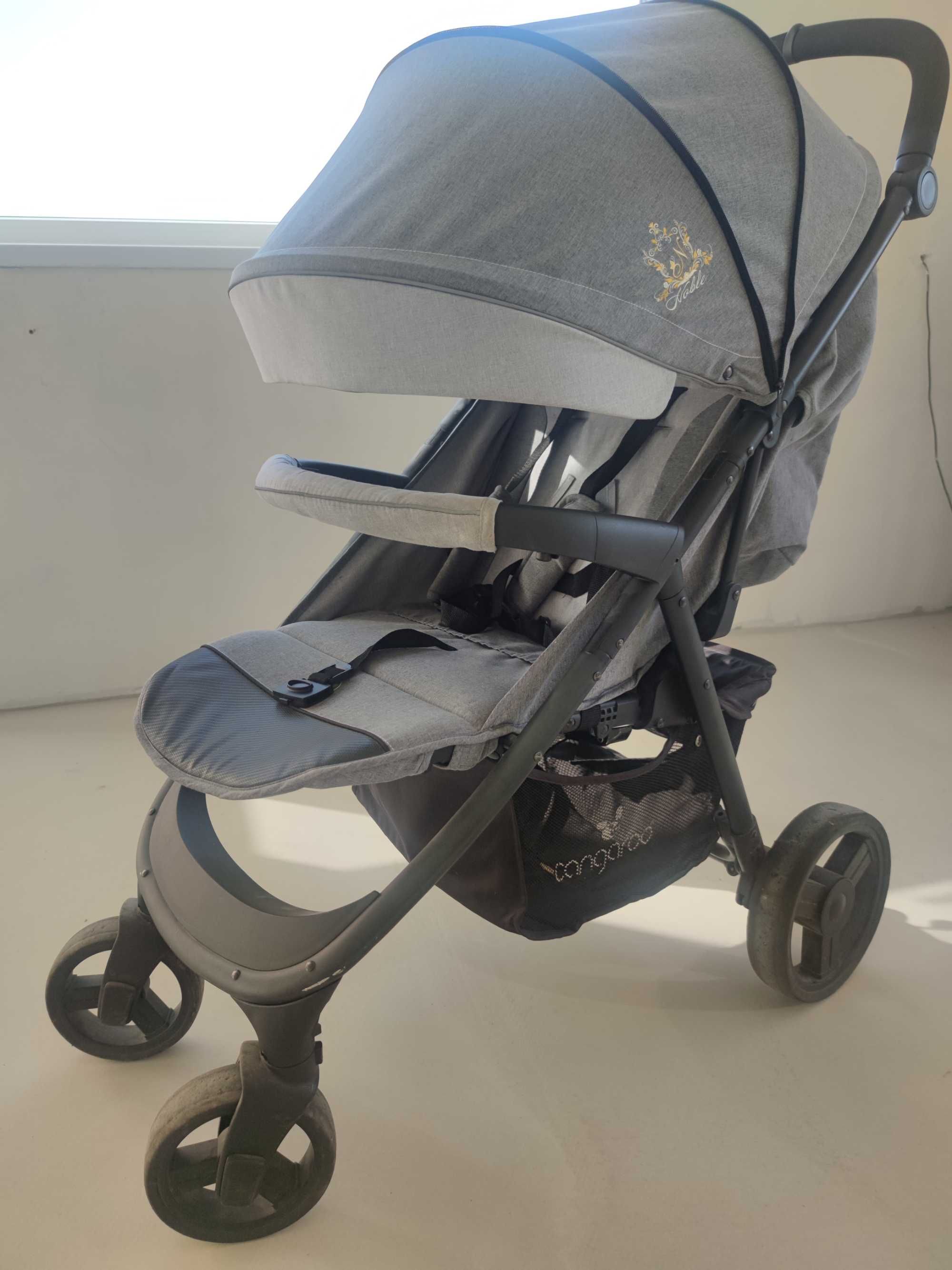 Комбинирана детска количка Noble 3в1 CANGAROO - сива