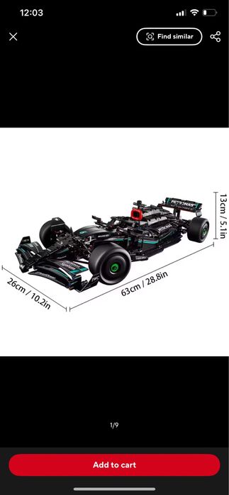 Конструктор Mercedes-AMG F1 Lego technic реплика