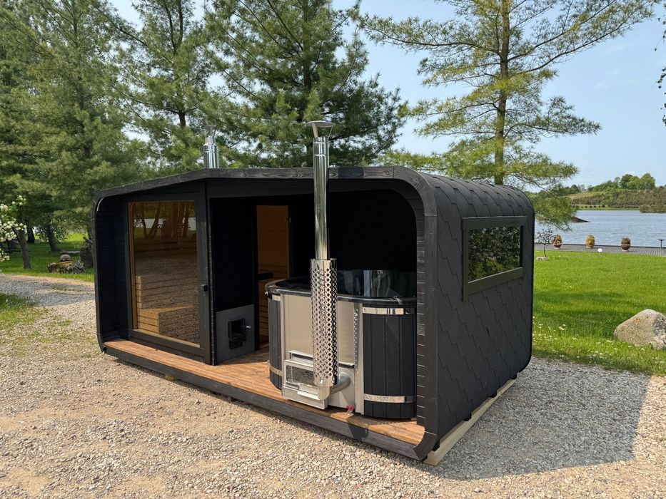 Pachet Sauna si Jacuzzi 2 in 1 - Wood Spa Transylvania