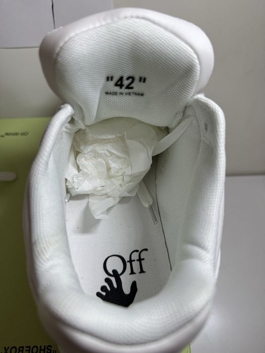 Adidasi Off-White Out Of Office Lace-Up Sneakers full white