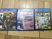 Vând jocuri PS 4 (Detroit become human,second son și carcasa GTA5)