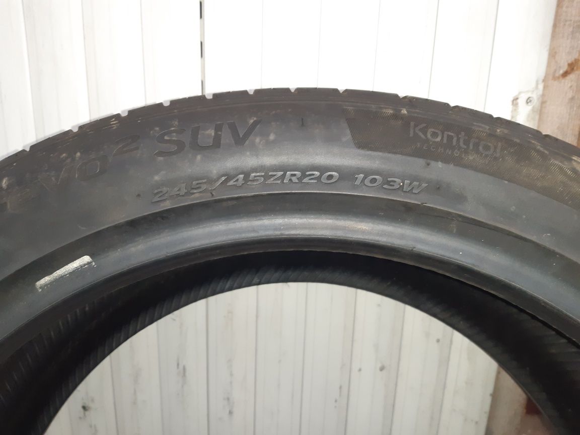 245/45/20 2×Hankook vara 103w dot 1018 4,12mm