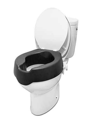 Scaun de toaleta pentru adulti din spuma moale, inaltat cu capac 10cm