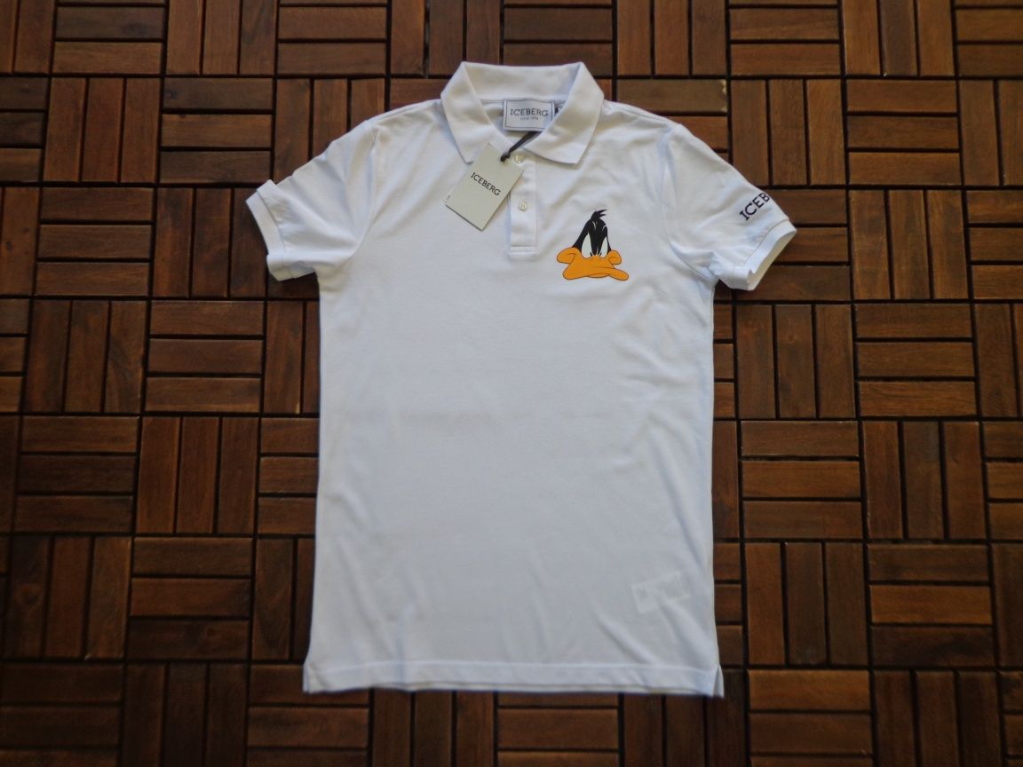 Мъжка поло тениска Iceberg Daffy Duck Print Polo T-shirt