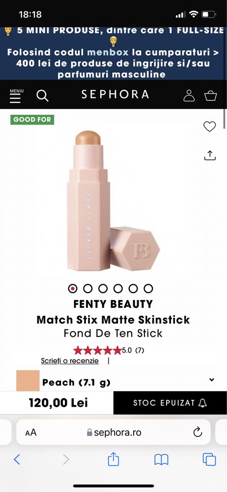 Fenty beauty match stick si Anastasia ilumiator