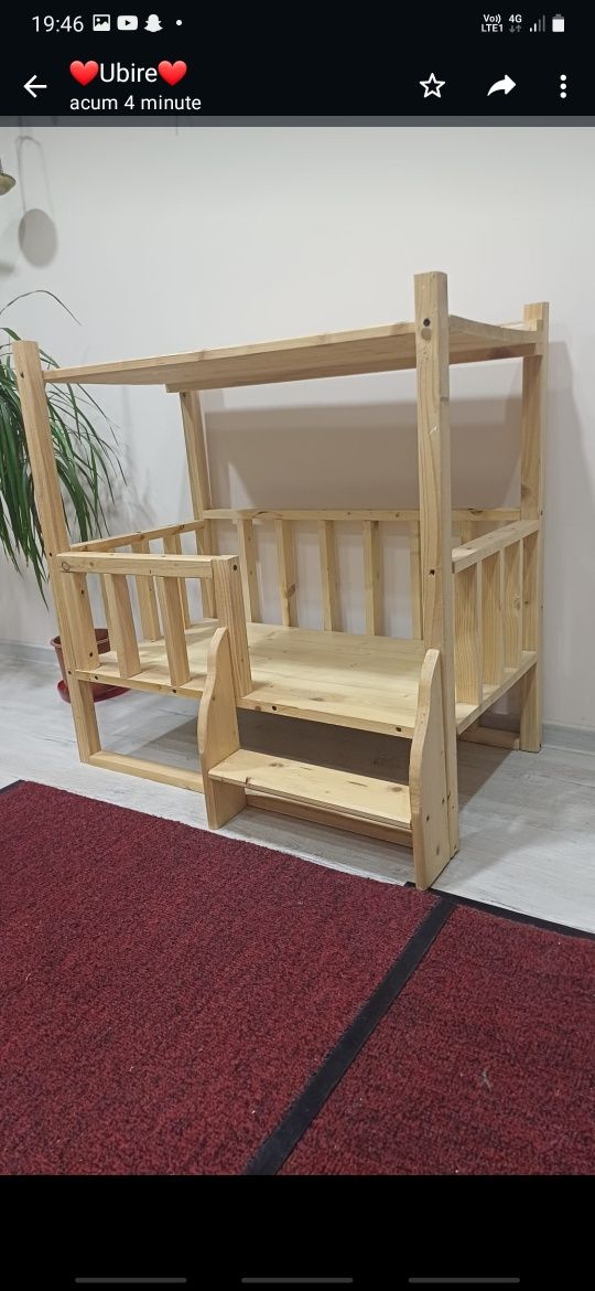 Pătuț pentru cățel de talie mică