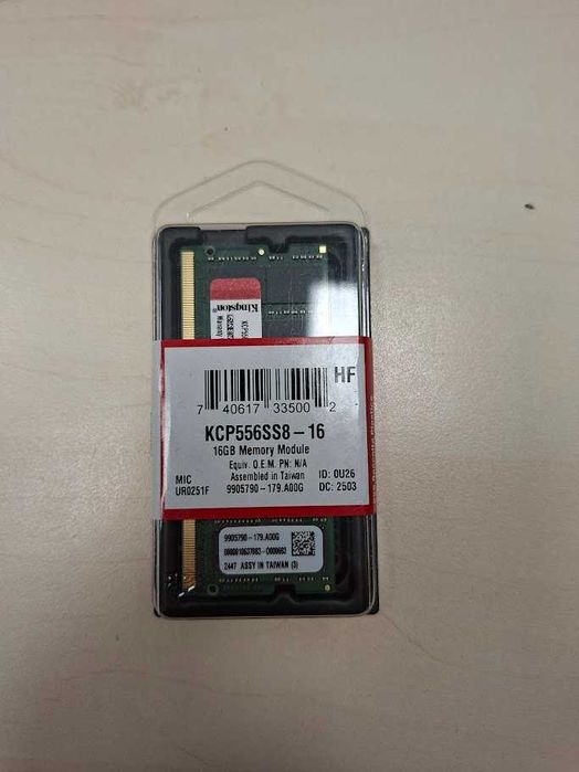 - Sigilat -MEMORIE SODIMM DDR5 16GB KINGSTON kcp556ss8-16