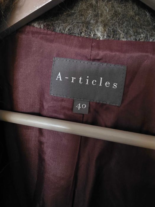 Палто тип сако от мохер и вълна 40 р-р