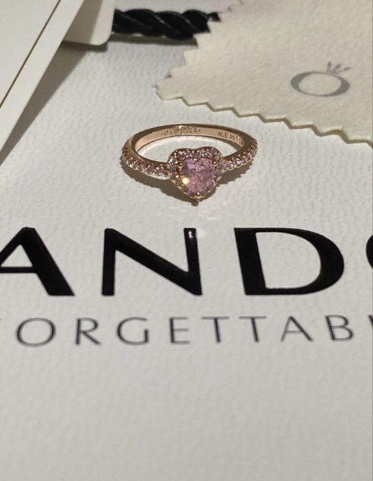 Inel pandora promise ring rose gold