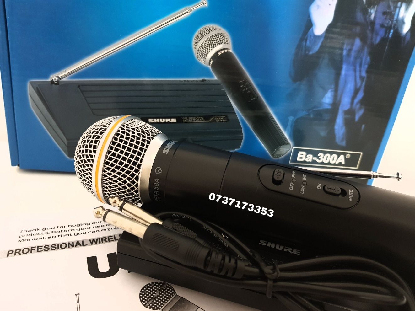 Microfon wireless Shure Beta UHF Ba-300A