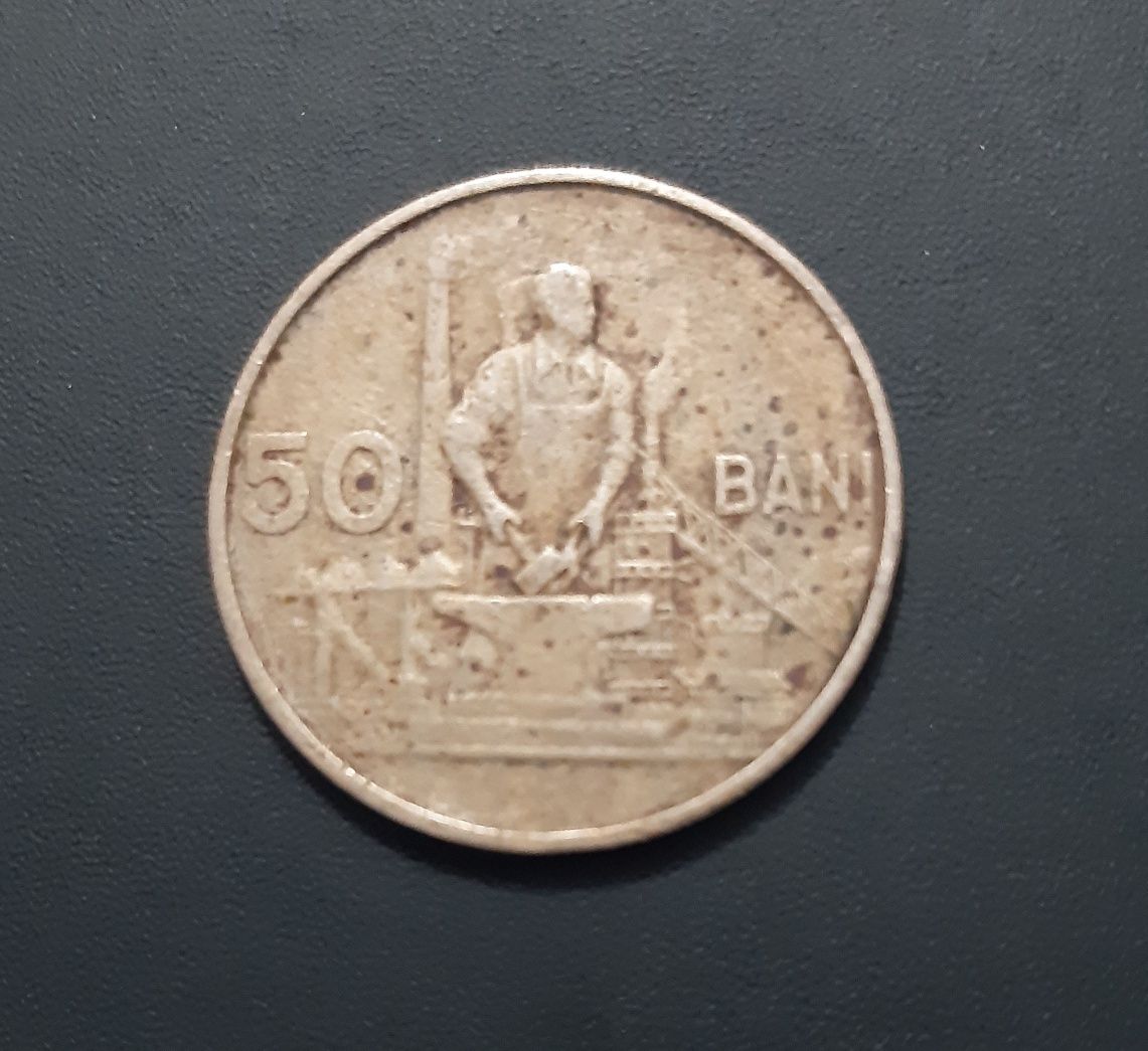 Monedă 50 bani 1955