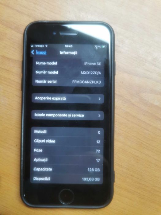 Vand Iphone SE in stare perfecta liber de retea aspect 9/10.