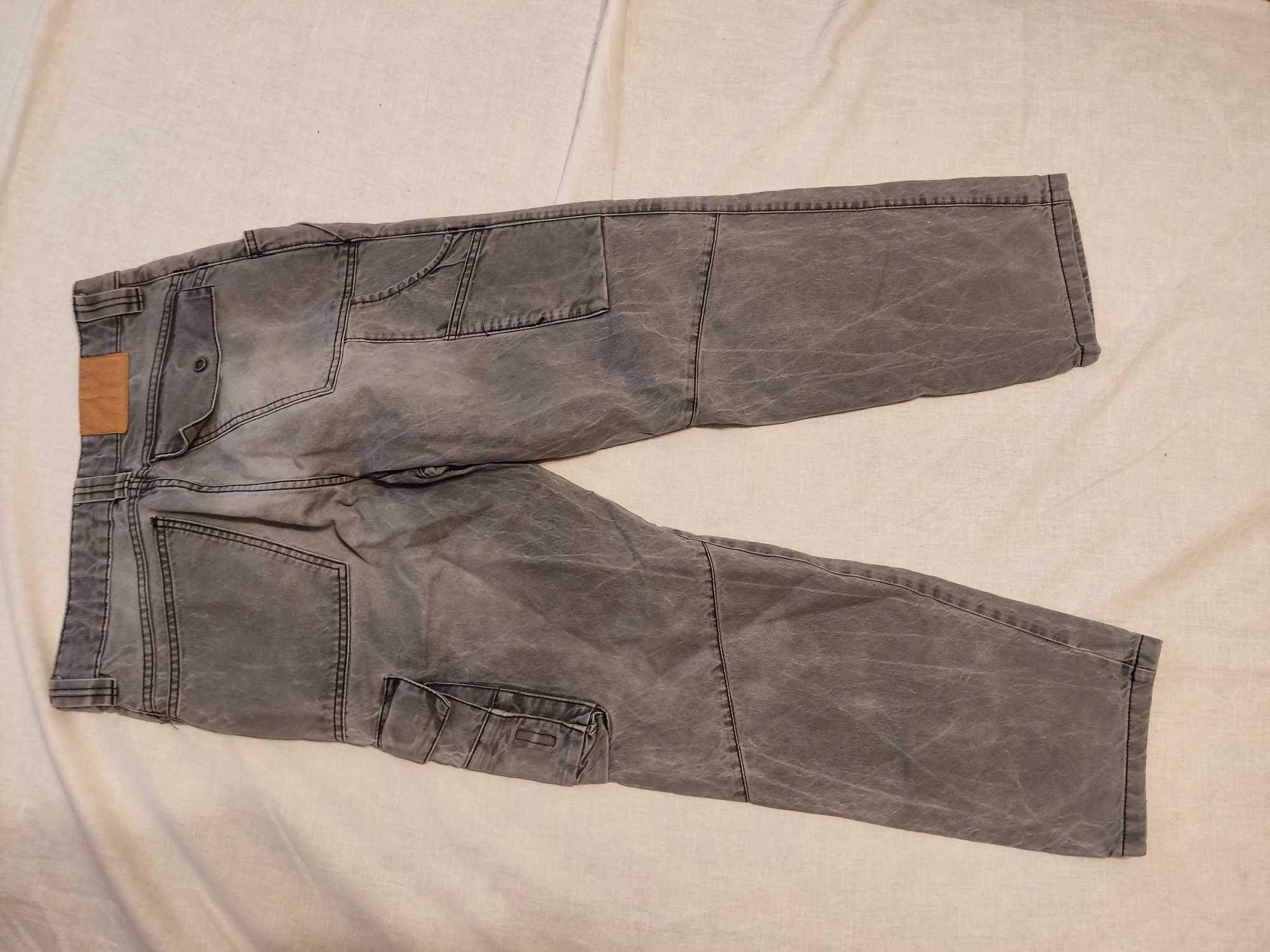 Pantaloni ENGELBERT STRAUSS blugi jeans 48cm talie salopeta munca