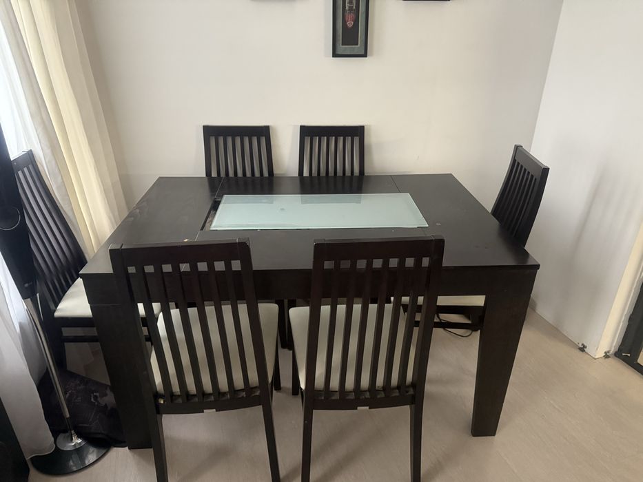 Теапезна маса с 6 стола