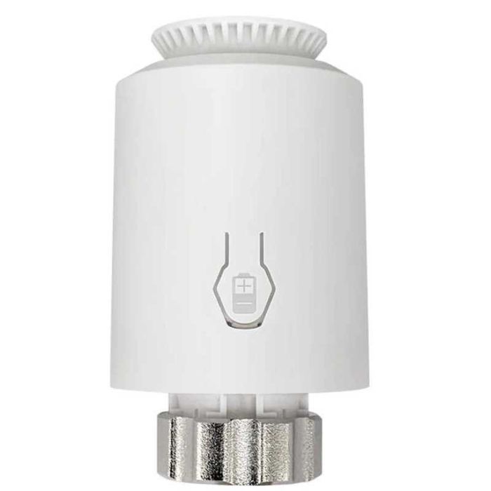 Cap Termostat Smart pentru calorifer Ketotek Zigbee 3.0 TUYA, Alb