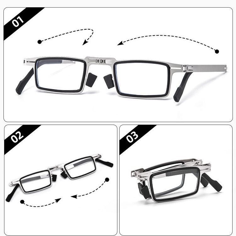 Складные, карманные очки со стеклами с диоптриями