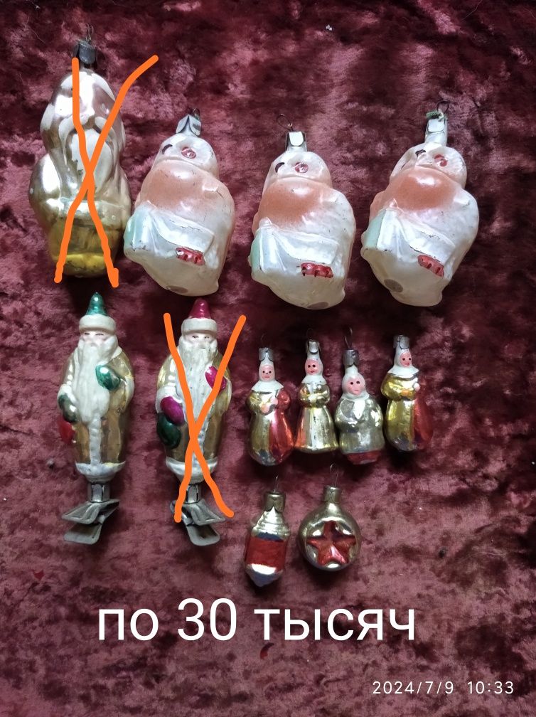 ёлочные игрушки .