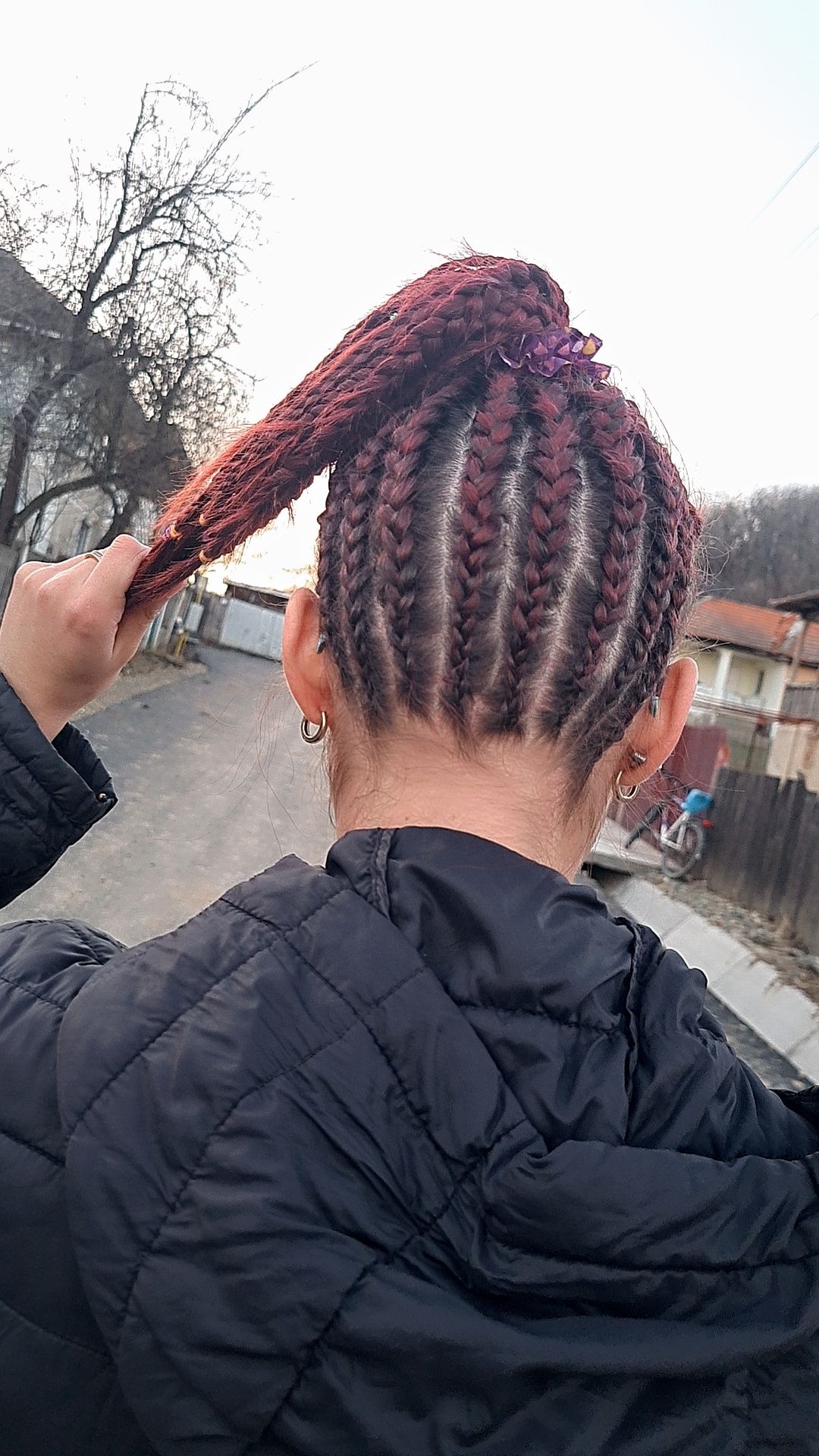 box braids și extensii