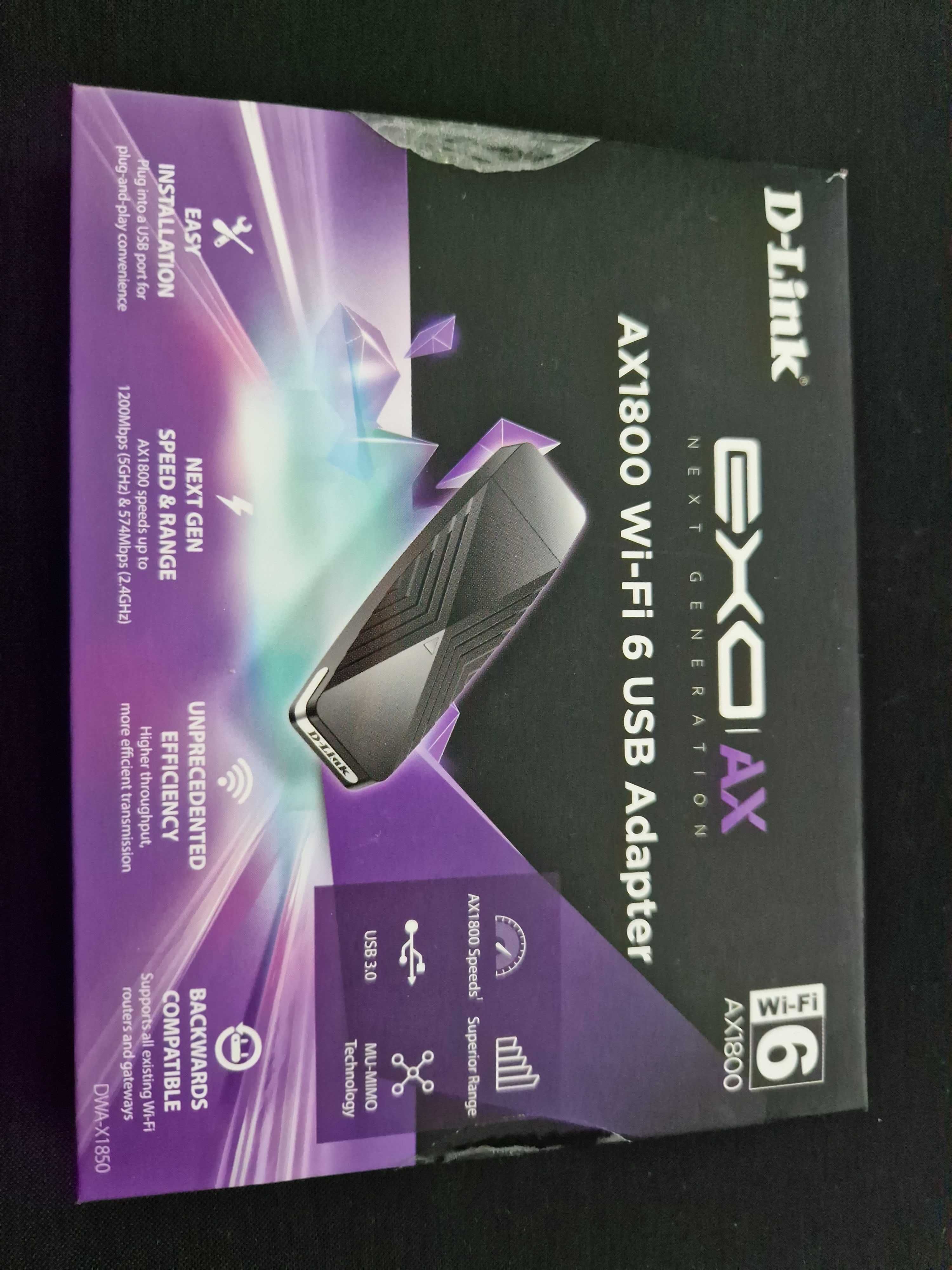 Adaptor Wireless Usb WiFi 6 AX1800 D-Link