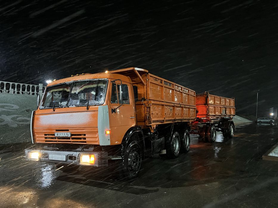 Камаз с прицепом