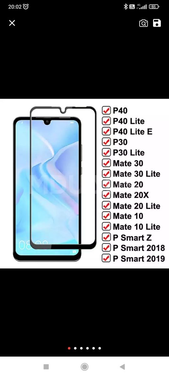 Folie huawei p10 p20 lite p30 pro mate 10 20 30 y5 y6 y7 p smart z p40