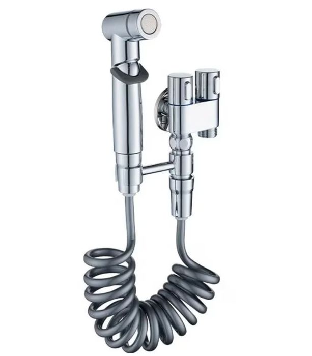 Set de dus cu funcție bideu Negru și Argintiu